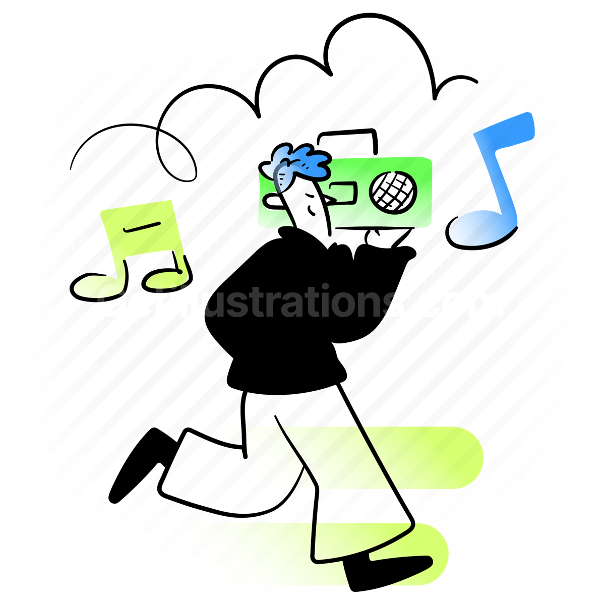 Music and Entertainment  illustration